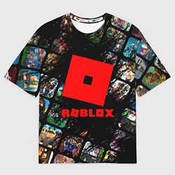 Мужская футболка оверсайз ROBLOX СЮЖЕТЫ И ЛОГОТИП