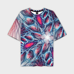 Мужская футболка оверсайз Абстрактный экспрессивный красочный паттерн Abstra