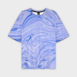 Мужская футболка оверсайз Abstract lavender pattern