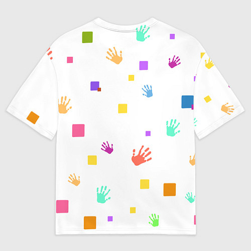 Мужская футболка оверсайз Мама длинные ноги / 3D-принт – фото 2