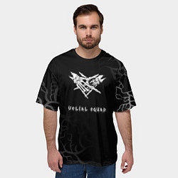 Футболка оверсайз мужская Velial squad: руки, цвет: 3D-принт — фото 2
