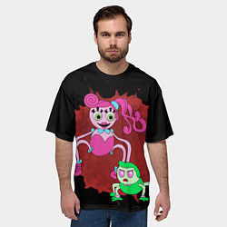 Футболка оверсайз мужская Мама и сын длинные ноги, цвет: 3D-принт — фото 2