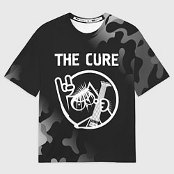 Футболка оверсайз мужская The Cure КОТ Камуфляж, цвет: 3D-принт