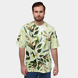 Футболка оверсайз мужская Цветы Липовый Сад, цвет: 3D-принт — фото 2