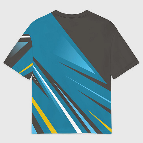 Мужская футболка оверсайз Конь Детский рисунок / 3D-принт – фото 2