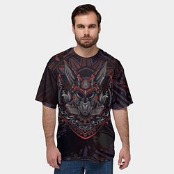 Футболка оверсайз мужская Крол Маска крола, цвет: 3D-принт — фото 2