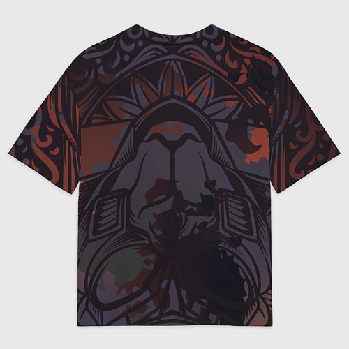 Мужская футболка оверсайз Крол Маска крола / 3D-принт – фото 2