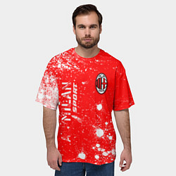 Футболка оверсайз мужская AC MILAN AC Milan Sport Арт, цвет: 3D-принт — фото 2