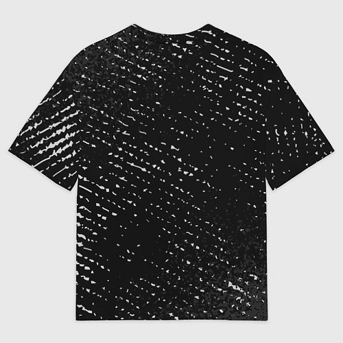 Мужская футболка оверсайз Имя Петя по-вертикали на темном фоне / 3D-принт – фото 2