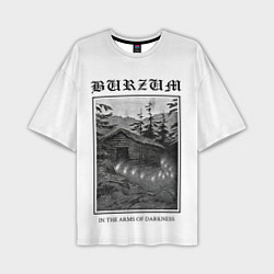 Мужская футболка оверсайз In the arms of darkness - Burzum