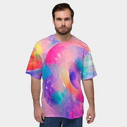 Футболка оверсайз мужская Многообразие красок, цвет: 3D-принт — фото 2