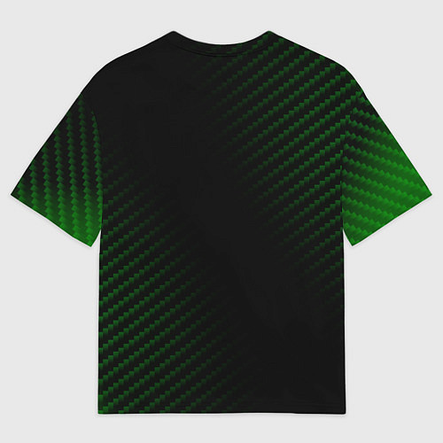 Мужская футболка оверсайз SKODA Карбон / 3D-принт – фото 2