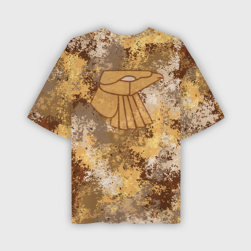 Мужская футболка оверсайз Дюна Атриды пустынный камуфляж / 3D-принт – фото 2