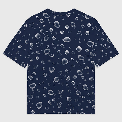 Мужская футболка оверсайз МЕРСЕДЕС - ЗВЕЗДА Дождь / 3D-принт – фото 2