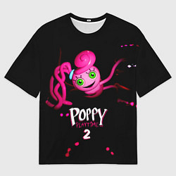 Мужская футболка оверсайз Паппи Плейтайм 2 Мама Длинные Ноги