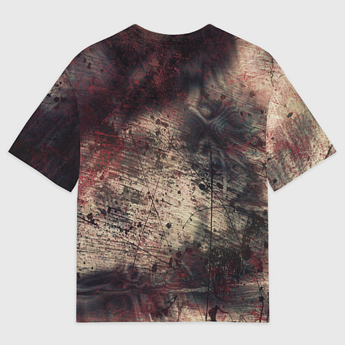 Мужская футболка оверсайз Иероним Босх Сад земных наслаждений Фрагмент Hiero / 3D-принт – фото 2