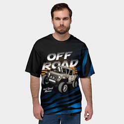 Футболка оверсайз мужская OFF - ROAD Внедорожник, цвет: 3D-принт — фото 2