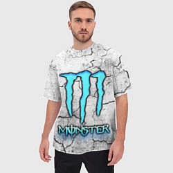 Футболка оверсайз мужская MONSTER WHITE БЕЛЫЙ МОНСТР, цвет: 3D-принт — фото 2