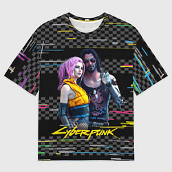 Футболка оверсайз мужская Johnny и Vi Girl, цвет: 3D-принт