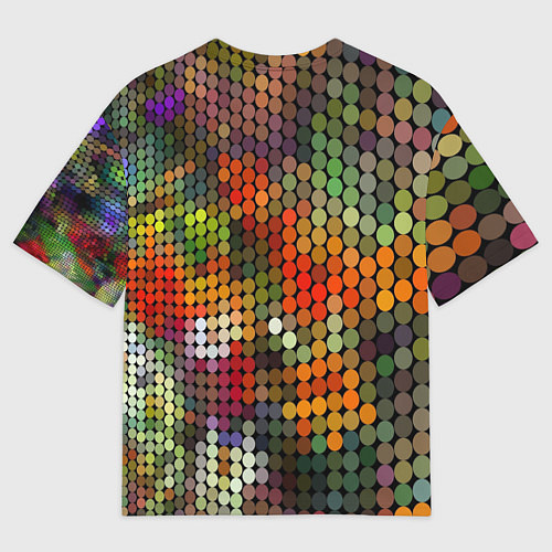 Мужская футболка оверсайз Диско шар / 3D-принт – фото 2