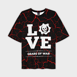 Мужская футболка оверсайз Gears of War Love Классика