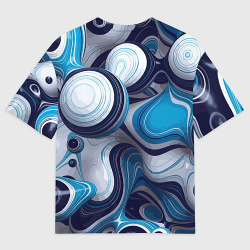 Мужская футболка оверсайз Авангардный объёмный паттерн Avant-garde volumetri / 3D-принт – фото 2