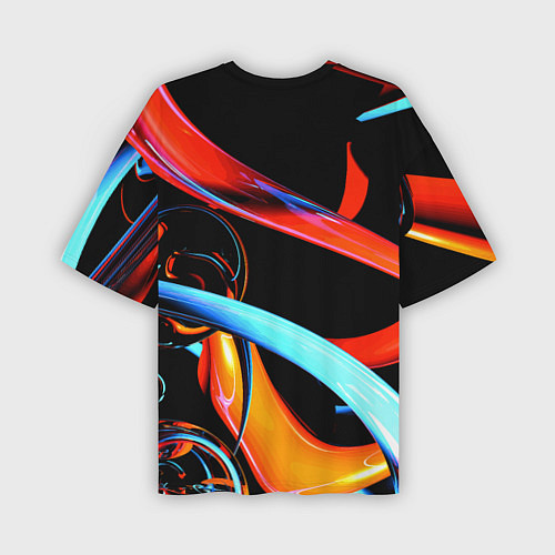Мужская футболка оверсайз Авангардная объёмная композиция Avant-garde three / 3D-принт – фото 2