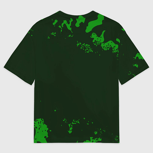 Мужская футболка оверсайз Вадим - ЗАЩИТНИК - Милитари / 3D-принт – фото 2