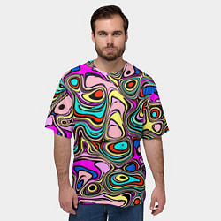 Футболка оверсайз мужская ПРЕЛОМЛЕНИЯ ЦВЕТА, цвет: 3D-принт — фото 2