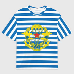 Мужская футболка оверсайз ПОЛК ВДВ ТЕЛЬНЯШКА