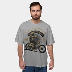 Футболка оверсайз мужская Мото - спорт Moto, цвет: 3D-принт — фото 2