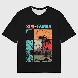 Мужская футболка оверсайз SPY X FAMILY СЕМЬЯ ШПИОНА ВСЕ