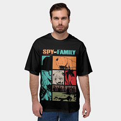 Футболка оверсайз мужская SPY X FAMILY СЕМЬЯ ШПИОНА ВСЕ, цвет: 3D-принт — фото 2