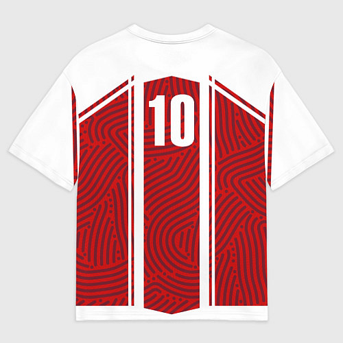 Мужская футболка оверсайз Football Red / 3D-принт – фото 2