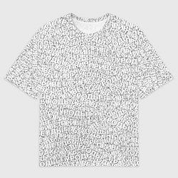 Мужская футболка оверсайз Привет уроды white