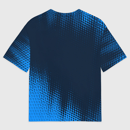 Мужская футболка оверсайз SUBARU STI Абстракция / 3D-принт – фото 2