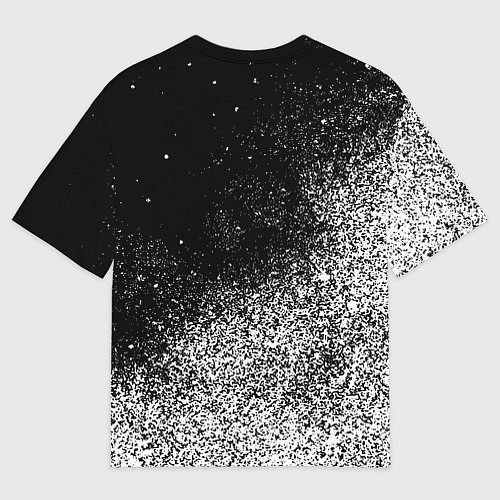 Мужская футболка оверсайз Ювентус краска / 3D-принт – фото 2