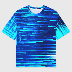Мужская футболка оверсайз BLUE STRIPES