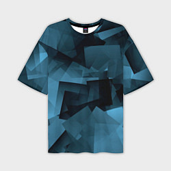 Мужская футболка оверсайз Абстрактная геометрическая композиция Abstract geo