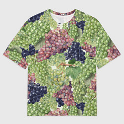 Футболка оверсайз мужская Кисти Винограда, цвет: 3D-принт