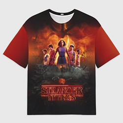 Мужская футболка оверсайз ОЧЕНЬ СТРАННЫЕ ДЕЛА STRANGER THINGS