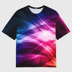 Мужская футболка оверсайз Красочная абстрактная композиция Colorful abstract