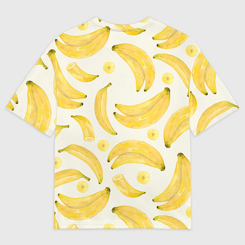 Мужская футболка оверсайз Банановый Рай Лета / 3D-принт – фото 2