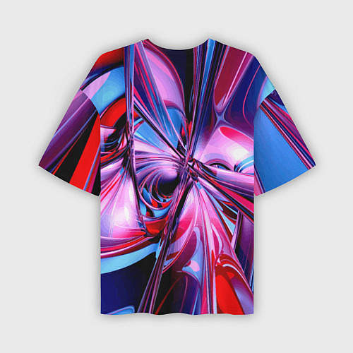 Мужская футболка оверсайз Авангардная футуристическая композиция Абстракция / 3D-принт – фото 2