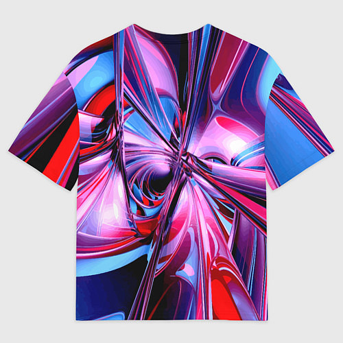 Мужская футболка оверсайз Авангардная футуристическая композиция Абстракция / 3D-принт – фото 2