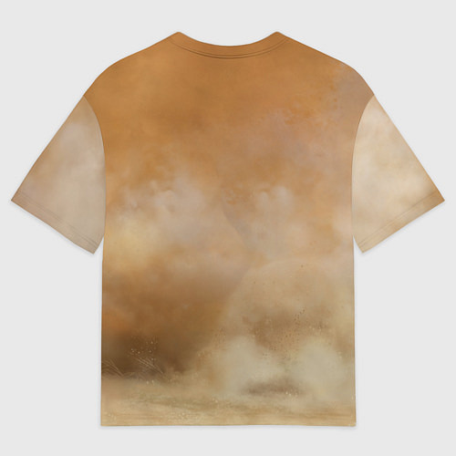 Мужская футболка оверсайз BAY HORSE гнедой конь / 3D-принт – фото 2