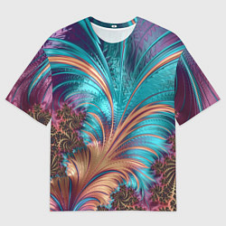 Мужская футболка оверсайз Floral composition Цветочная композиция