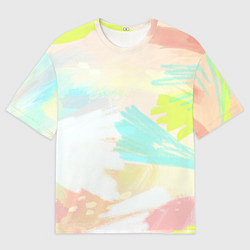 Мужская футболка оверсайз Сочные краски лета