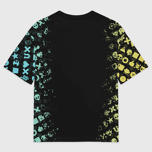Мужская футболка оверсайз Love, Death and Robots Pattern / 3D-принт – фото 2