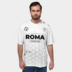 Футболка оверсайз мужская Roma Champions Униформа, цвет: 3D-принт — фото 2